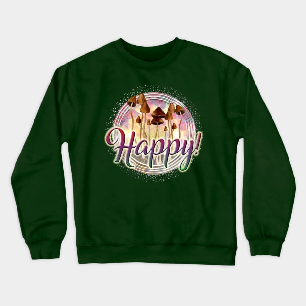 Happy Mushroom Crewneck Sweatshirt by KekaDelso